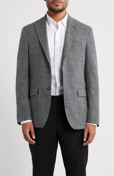 Jack Victor Midland Plain Weave Sport Coat In Olive