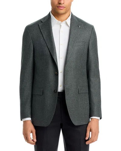 Jack Victor Midland Regular Fit Twill Solid Wool Sport Coat In Black