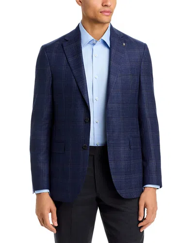 Jack Victor Midland Regular Fit Windowpane Plaid Wool Sport Coat In Blue