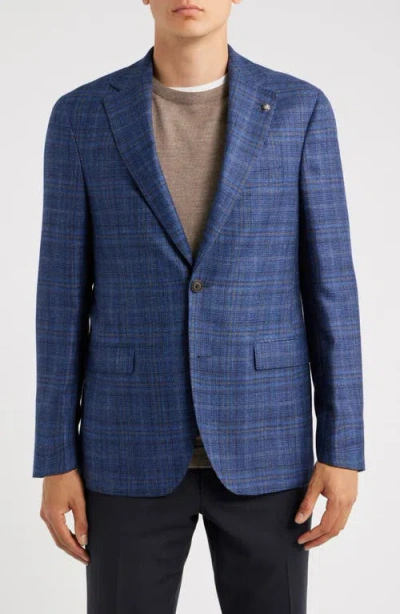 Jack Victor Midland Windowpane Sport Coat In Blue