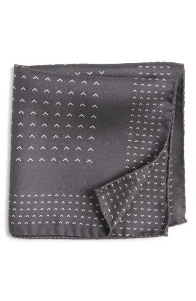 Jack Victor Mr. Vic Dot Pocket Square In Gray