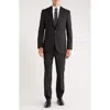 Jack Victor Napoli Charcoal Classic Fit Wool Suit In Gray