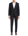 Jack Victor Napoli Tonal Micro Check Regular Fit Suit In Charcoal