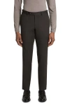 Jack Victor Palmer Stretch Cotton & Wool Pants In Brown