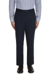 Jack Victor Palmer Stretch Cotton & Wool Pants In Navy