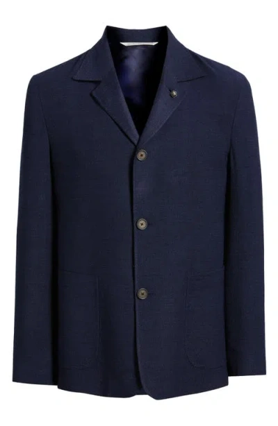 Jack Victor Quest Knit Ready Navy Wool Jacket