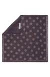 Jack Victor Riverview Reversible Silk Pocket Square In Purple