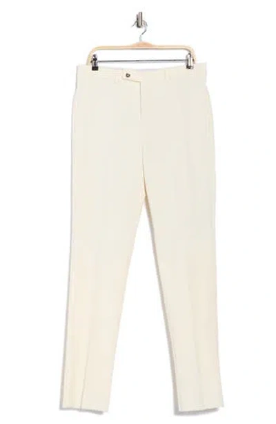 Jack Victor Sage Flat Front Stretch Corduroy Chinos In Neutral