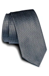 Jack Victor Sherbrooke Neat Silk & Cotton Tie In Blue