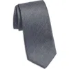 Jack Victor Solid Cotton, Wool & Silk Tie In Gray