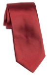 Jack Victor Solid Silk Tie In Red