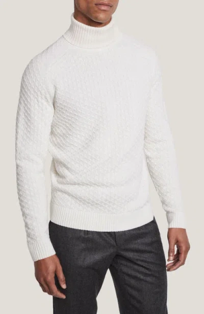 Jack Victor St. Antoine Merino Wool Turtleneck Sweater In Ecru