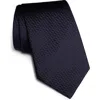 Jack Victor Stanley Neat Geometric Print Silk Tie In Navy