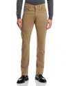 Jack Victor Jackie Stretch Wool Taper Straight Pants In Tan