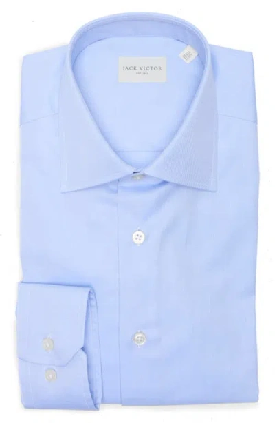 Jack Victor Superior Light Blue Twill Dress Shirt
