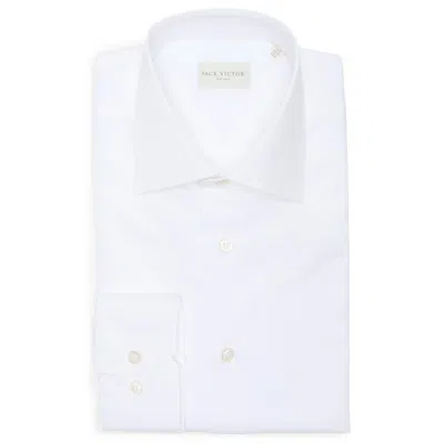 Jack Victor Superior Twill Dress Shirt In White