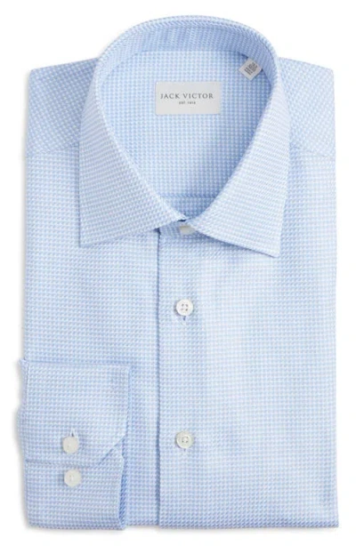 Jack Victor Wayne Cotton Dress Shirt In Blue