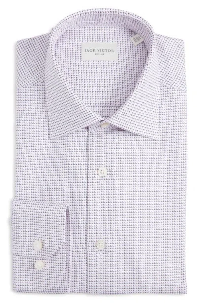 Jack Victor Wayne Cotton Dress Shirt In Purple