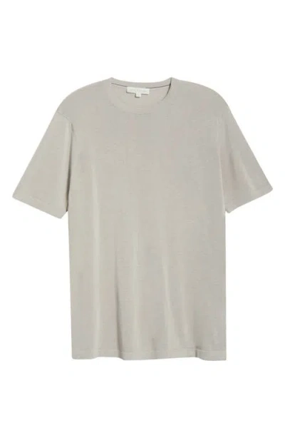 Jack Victor Wellington Cotton & Silk Crewneck T-shirt In Gray
