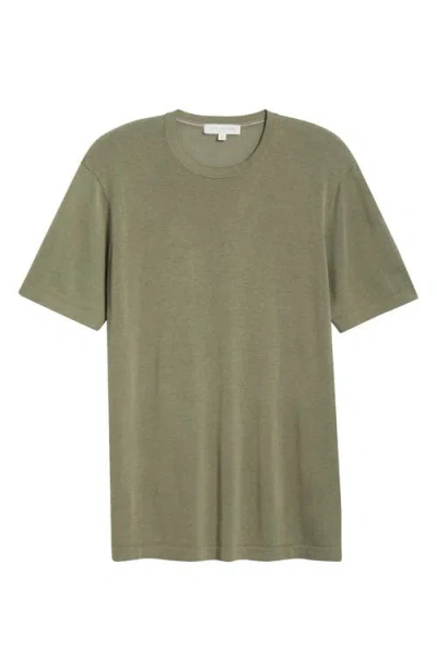 Jack Victor Wellington Cotton & Silk Crewneck T-shirt In Green