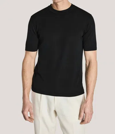 Jack Victor Wellington Crew Neck Tee In Black