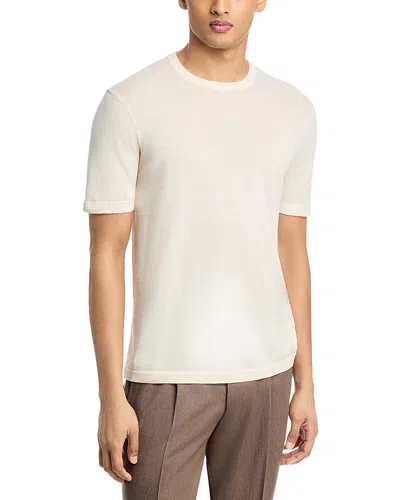 Jack Victor Wellington Crewneck Knit T-shirt In Neutral