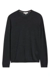 Jack Victor Wool & Silk Crewneck Sweater In Gray