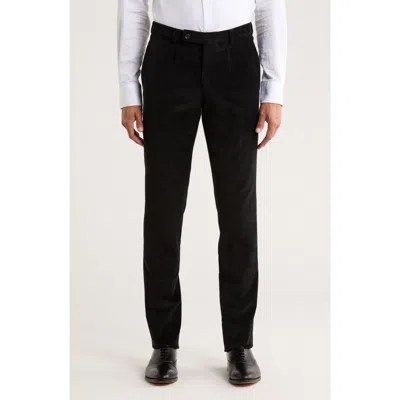 Jack Victor Yves Stretch Cotton Pants In Black