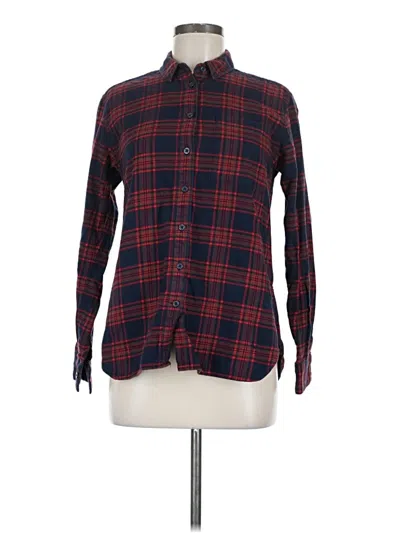 Pre-owned Jack Wills Long Sleeve Button Down Shirt In Burgundy