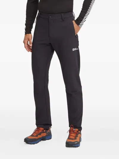 Jack Wolfskin Activate Thermic Logo Performance Trousers In Blue