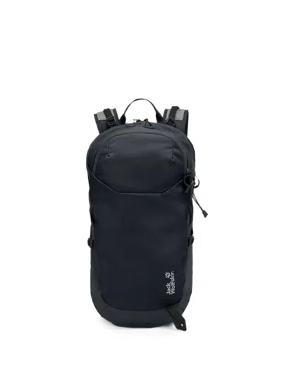 Jack Wolfskin Astro Vent 24 Logo-print Mesh-panel Backpack In Black