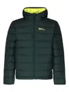 Jack Wolfskin Ather Hooded Padded Jacket In Black