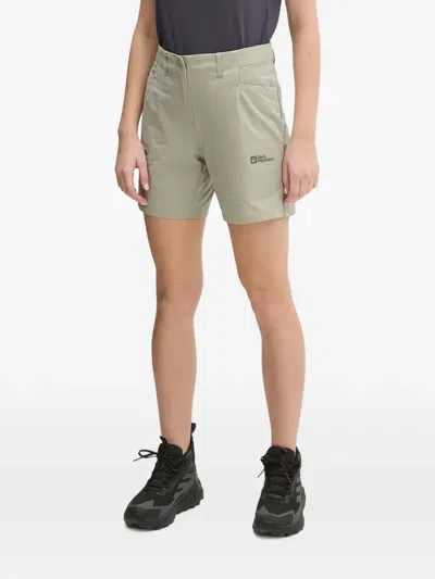 Jack Wolfskin Belt-loop Shorts In Green