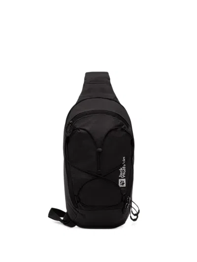 Jack Wolfskin Cyrox Sling Bungee-cord Backpack (7l) In Black