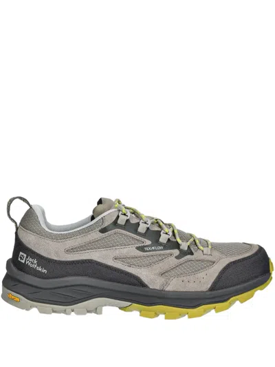 Jack Wolfskin Cyrox Texapore Low Panelled Performance Sneakers In Gray