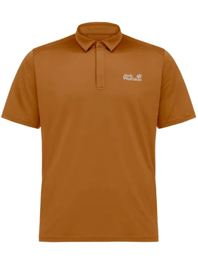 Jack Wolfskin Delgami Polo In Brown