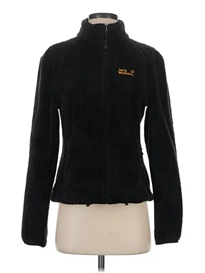 Pre-owned Jack Wolfskin Fleece Jacket In Black