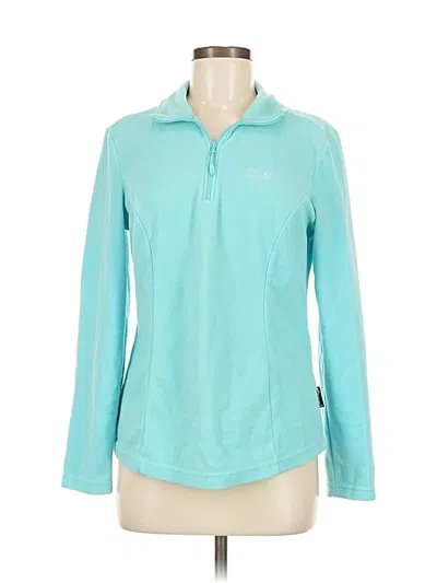 Pre-owned Jack Wolfskin Fleece Jacket In Blue