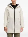 Jack Wolfskin Frost Haven Hooded Zip-fastening Coat In Neutral