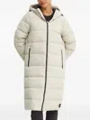 Jack Wolfskin Frozen Palace Hooded Quilted Coat In Neutral