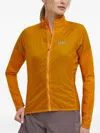 Jack Wolfskin Gravex Wind Zip-fastening Performance Jacket In Orange