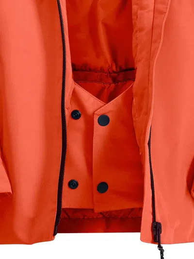 Jack Wolfskin Kids' Hooded Colour-block Jacket In Orange