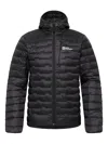 Jack Wolfskin Hooded Quilted Jacket In Black