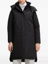 Jack Wolfskin Hooded Zip-up Jacket In Black