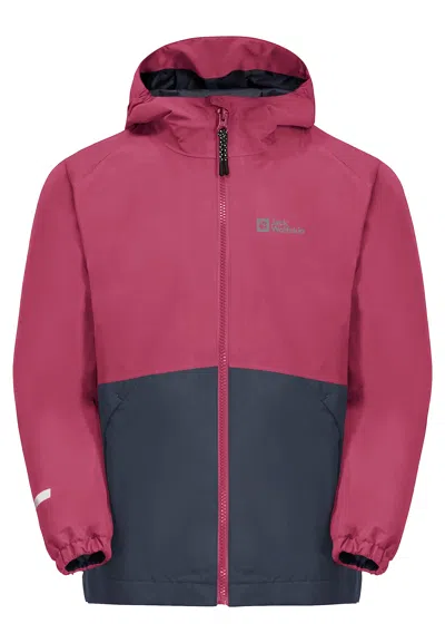 Jack Wolfskin Iceland 3in1 Jacket - Dark Fuchsia In Multi