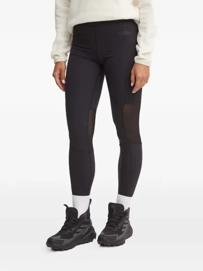 Jack Wolfskin Kensteig Mesh Panel Trousers In Black