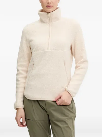 Jack Wolfskin Lite Curl Fleece Sweatshirt In Nude