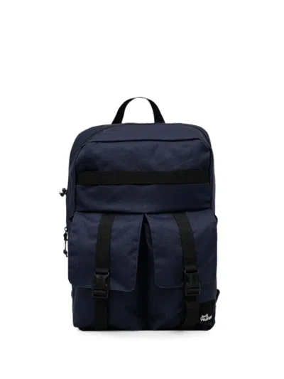Jack Wolfskin Logo-detail Backpack In Blue