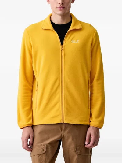 Jack Wolfskin Logo-embroidered Fleece Sweatshirt In Multi