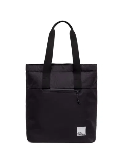 Jack Wolfskin Logo-patch Backpack In Black